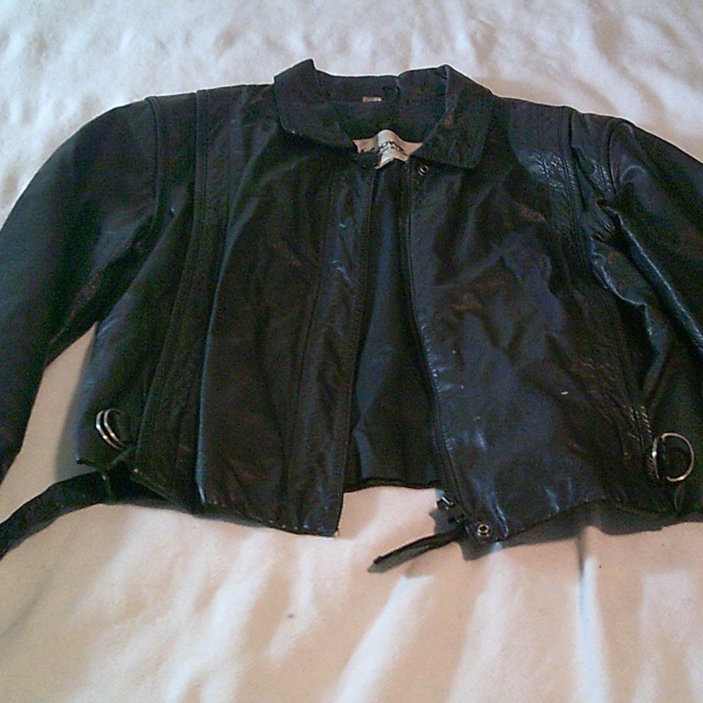 Women’s Black “Wilson’s Leather” Jacket – Size 14